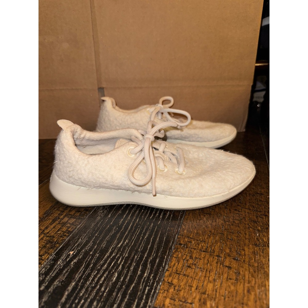 Allbirds Wool Runners Sneakers Women US 7 Cream Casual Comfort Shoes‎